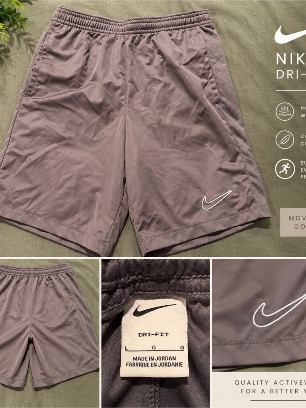 Nike Men’s Dri-FIT Athletic Shorts — Mauve